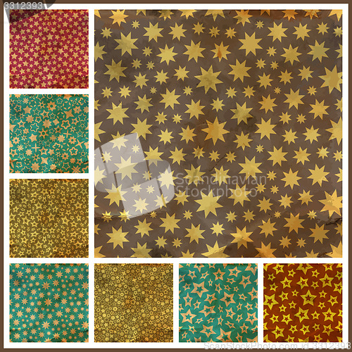 Image of Stars. Seamless pattern.