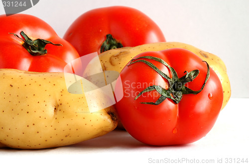 Image of Potatos and tomatoes