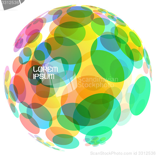 Image of Abstract globe. Vector illustration. 