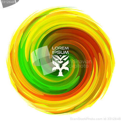 Image of 3D concept illustration. Vector template. 