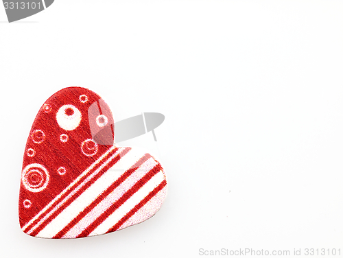 Image of Red heart on a white background.