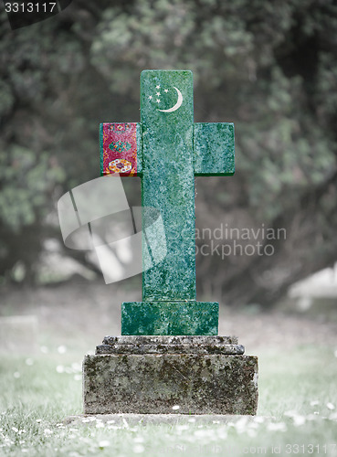 Image of Gravestone in the cemetery - Turkmenistan