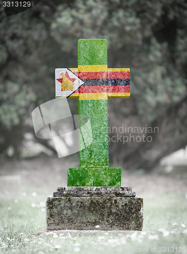 Image of Gravestone in the cemetery - Zimbabwe
