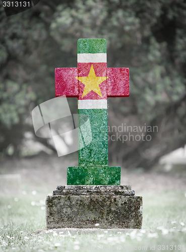 Image of Gravestone in the cemetery - Suriname