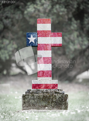 Image of Gravestone in the cemetery - Liberia