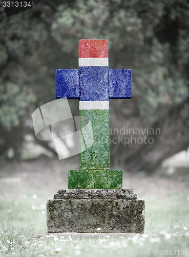 Image of Gravestone in the cemetery - Gambia