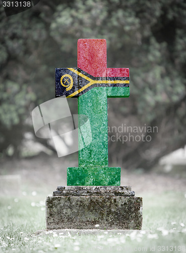 Image of Gravestone in the cemetery - Vanuatu