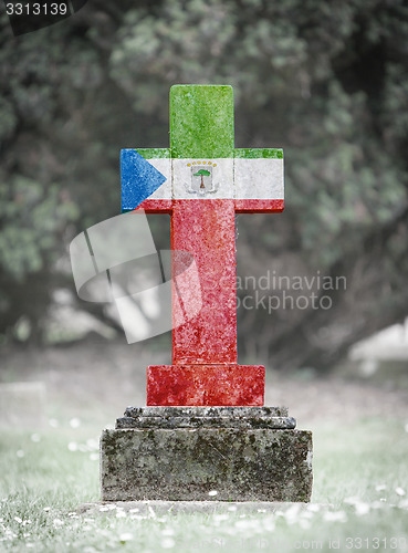 Image of Gravestone in the cemetery - Equatorial Guinea