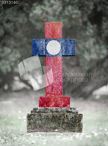 Image of Gravestone in the cemetery - Laos