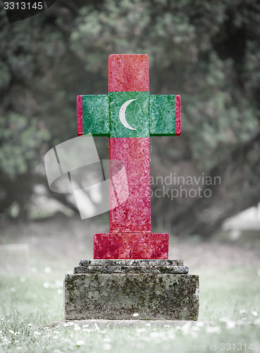 Image of Gravestone in the cemetery - Maldives
