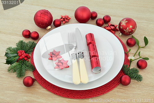 Image of Christmas Dinner Setting