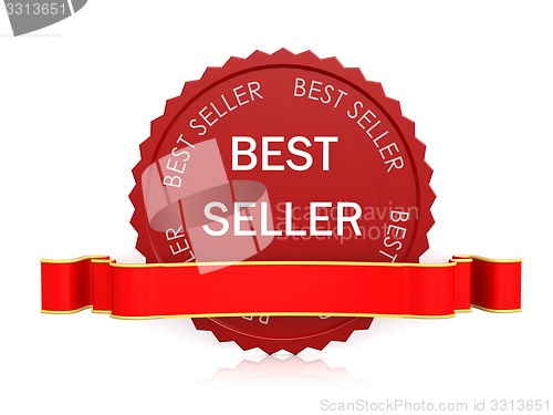 Image of Best seller seal with ribbon