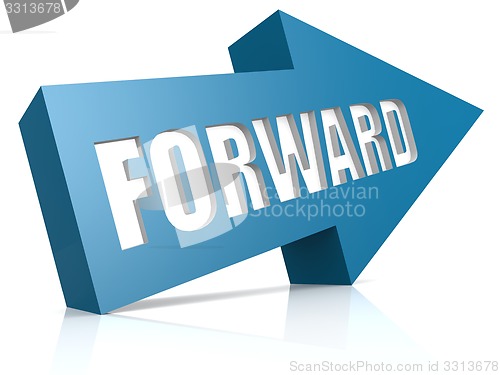 Image of Forward blue arrow