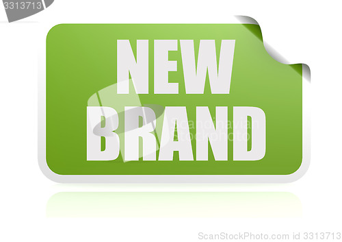 Image of New brand green sticker