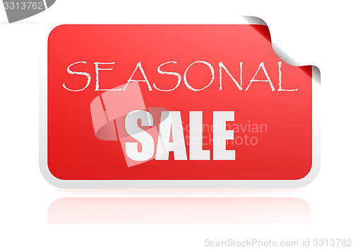 Image of Seasonal sale red sticker