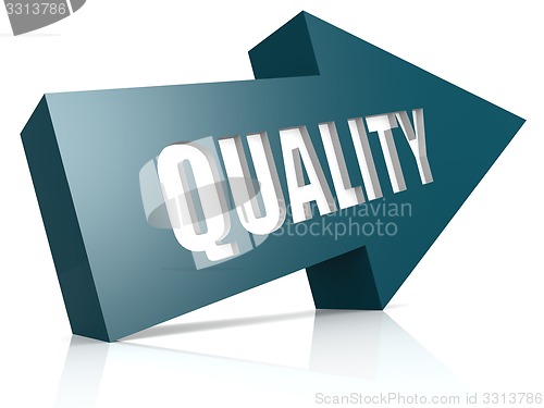 Image of Quality blue arrow