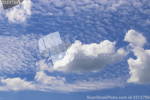 Image of Blue sky with clouds