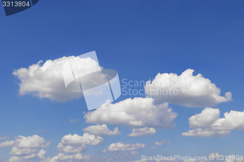 Image of Blue sky with clouds