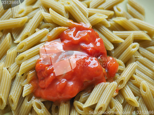 Image of Penne pasta with tomato
