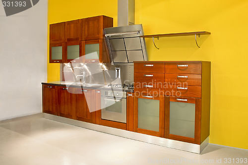 Image of Modern kitchen angle