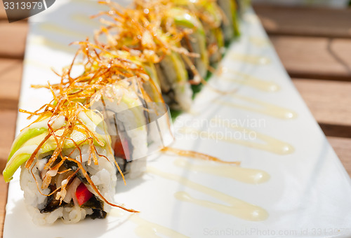 Image of Japanese sushi rolls Maki Sushi 