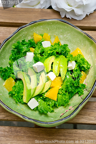 Image of fresh avocado salad 