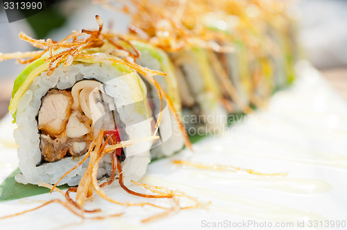 Image of Japanese sushi rolls Maki Sushi 