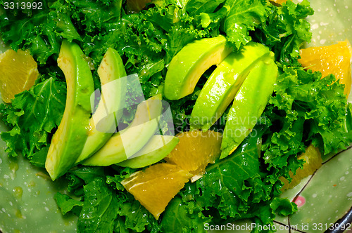 Image of fresh avocado salad 