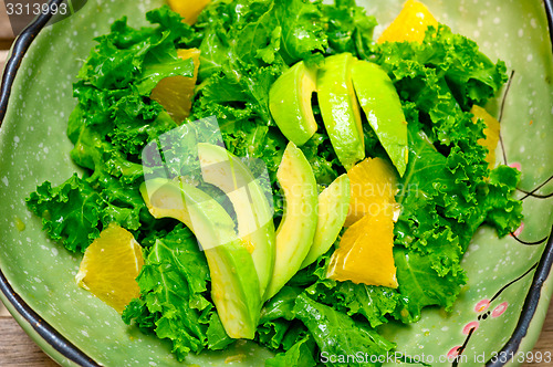 Image of fresh avocado salad 