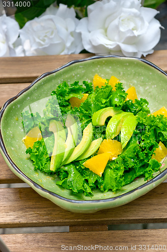 Image of fresh avocado salad 