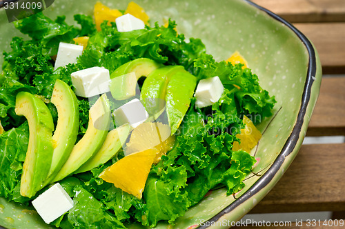 Image of fresh avocado salad 