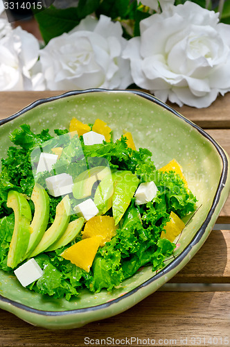 Image of fresh avocado salad 