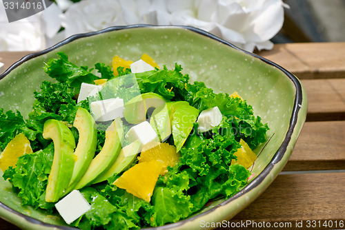 Image of fresh avocado salad 