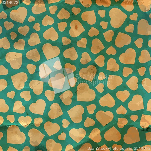 Image of Hearts. Seamless pattern.