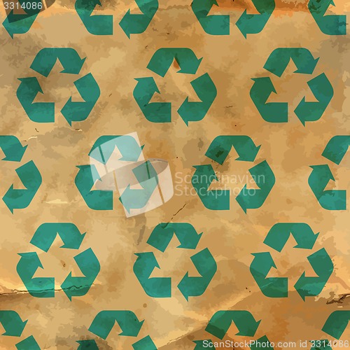 Image of Recycle. Seamless pattern.