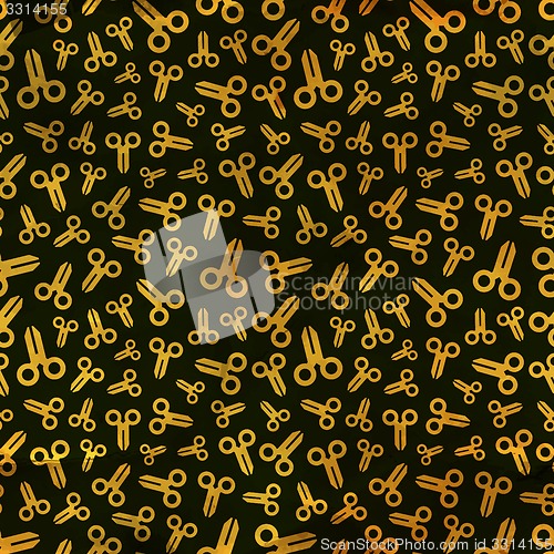 Image of Scissors. Seamless pattern.