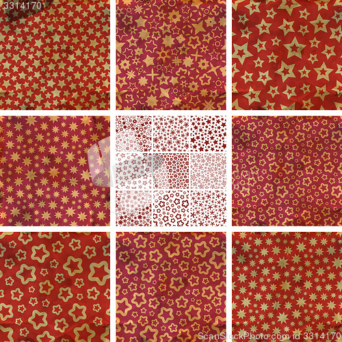 Image of Stars. Seamless pattern.