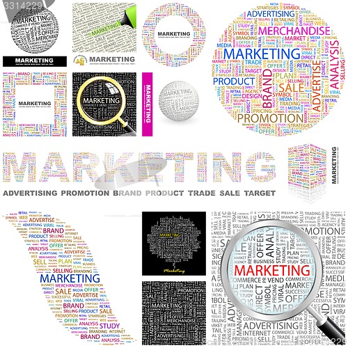 Image of Marketing. Concept illustration.