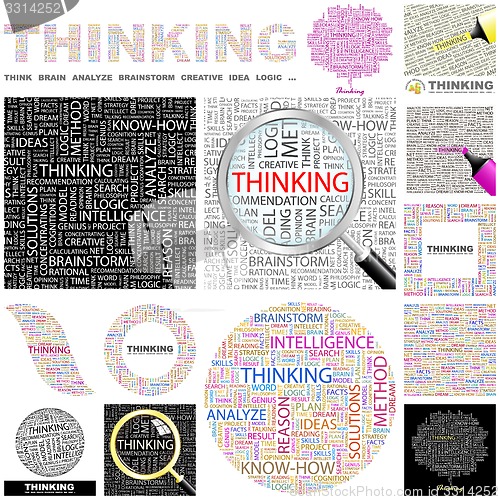 Image of Thinking. Concept illustration.
