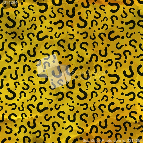 Image of Questions. Seamless pattern.