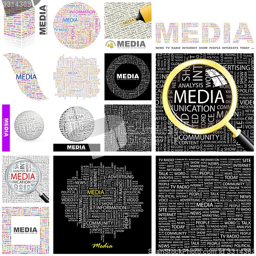 Image of Media. Concept illustration.