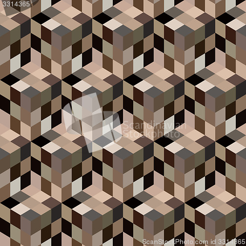 Image of Seamless mosaic pattern. Vector illustration.