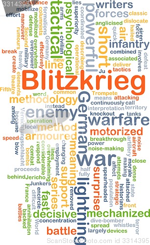 Image of Blitzkrieg background concept