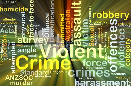 Image of Violent crime background concept glowing