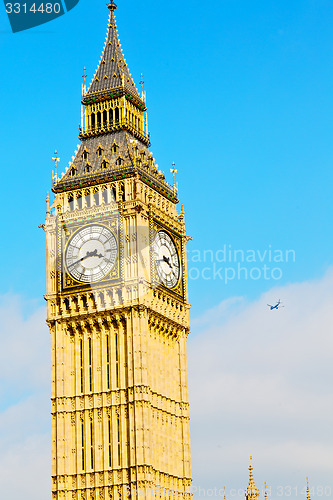 Image of london big ben and historical   city