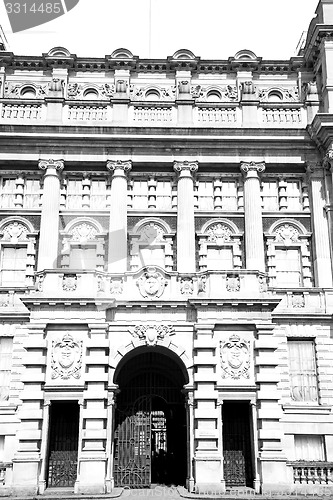 Image of old construction in england europe london wall antique and light