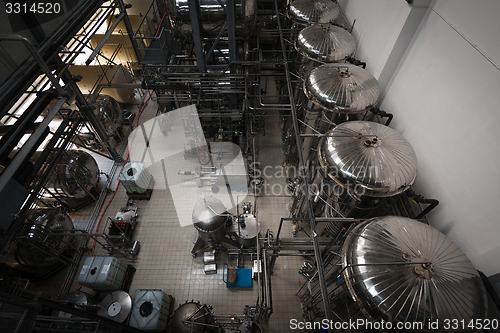 Image of Industrial interior of an alcohol factory