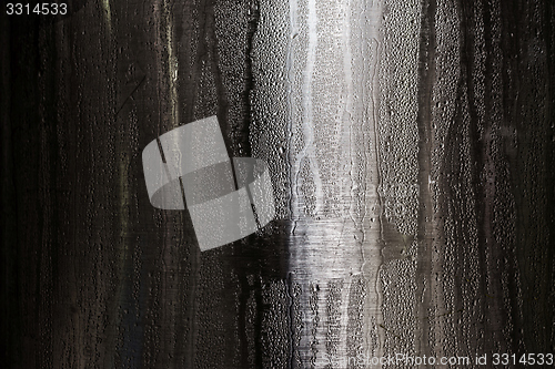 Image of Stainless steel background texture with dew