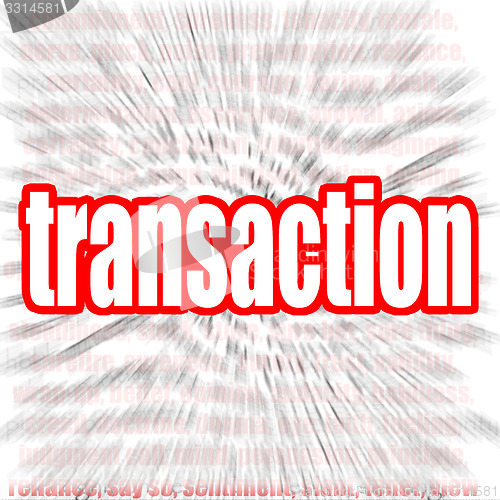 Image of Transaction word cloud