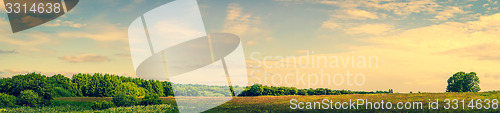 Image of Prairie landscape with green trees